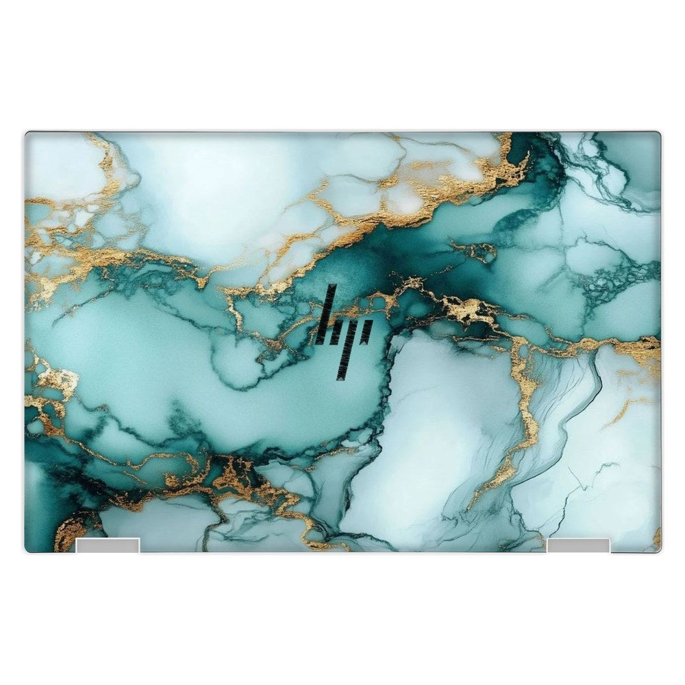 Hp Spectre X360 13 - W023DX laptop skin - Emerald Fluid Art