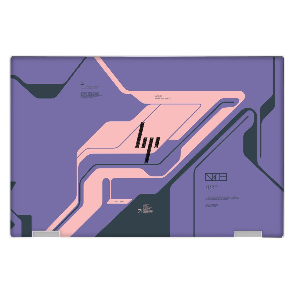 Hp Spectre X360 13T - AC000 laptop skin - Purple Cyberpunk