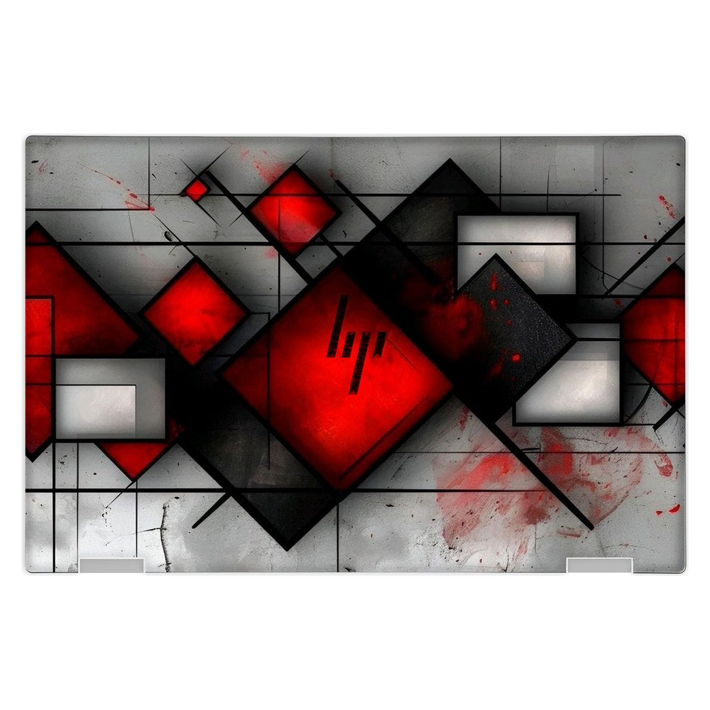 Hp Spectre X360 13T - AC000 laptop skin - Red Squares