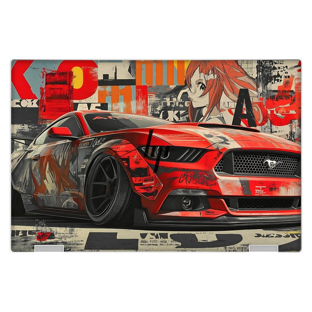 Hp Spectre X360 13 - W023DX laptop skin - Scarlet Horsepower