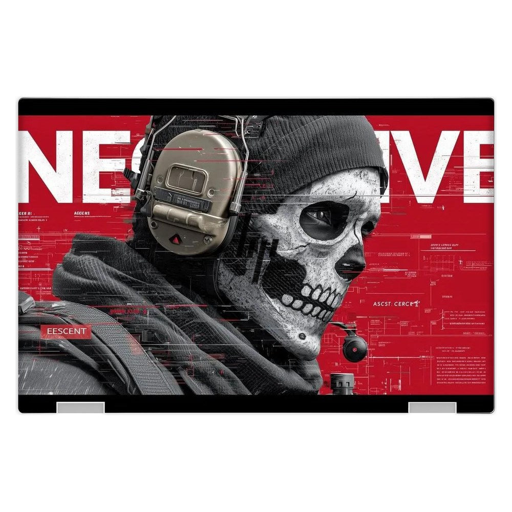 Hp Spectre X360 13 - W023DX laptop skin - Tactical Skull