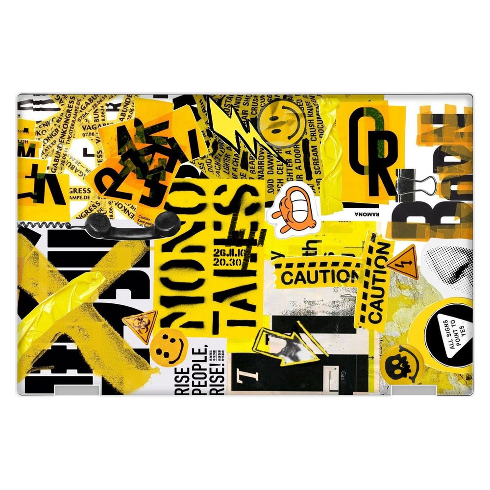 Hp Spectre X360 13 - AP0XXX laptop skin - Yellow Alert
