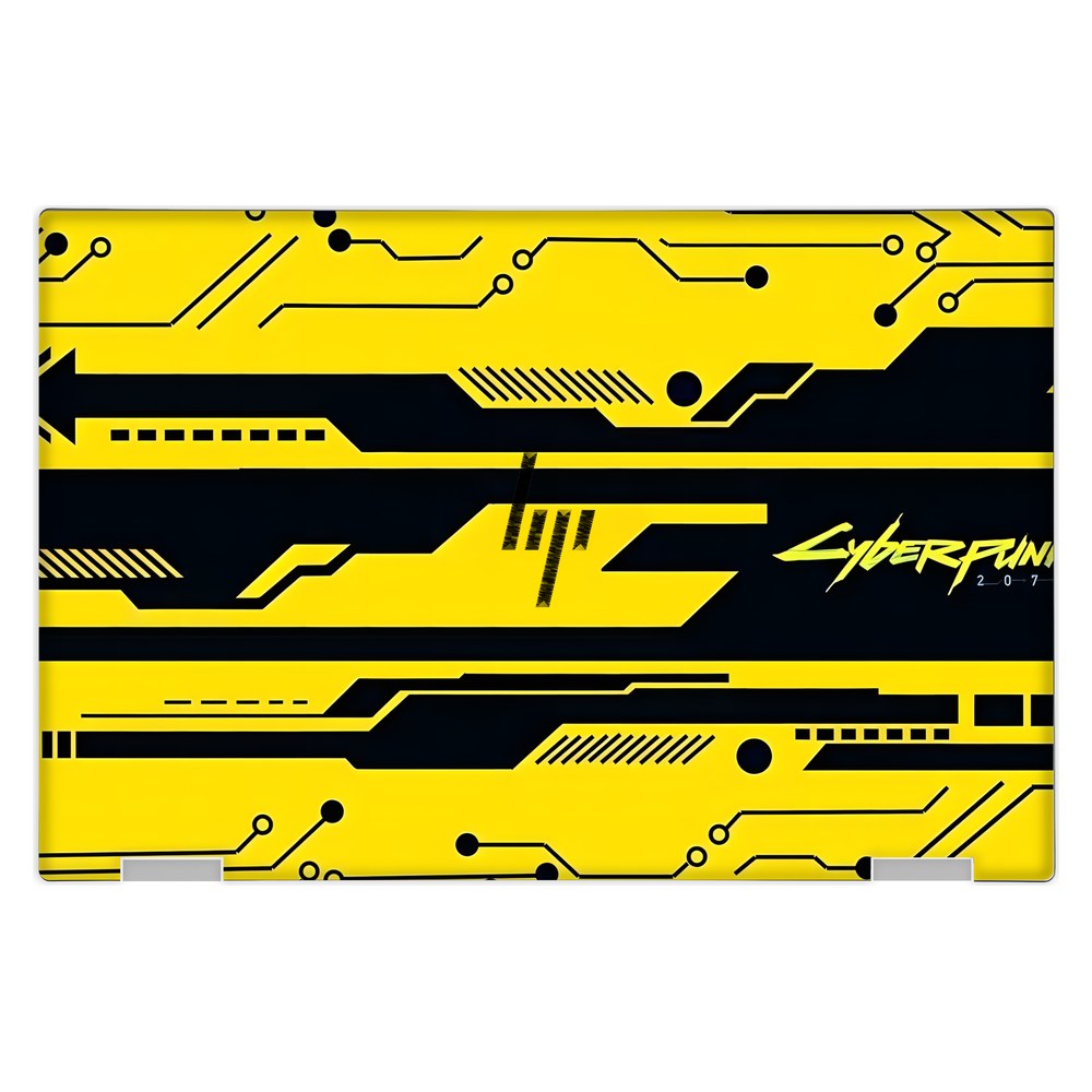Hp Spectre X360 13T - AC000 laptop skin - Yellow Circuit