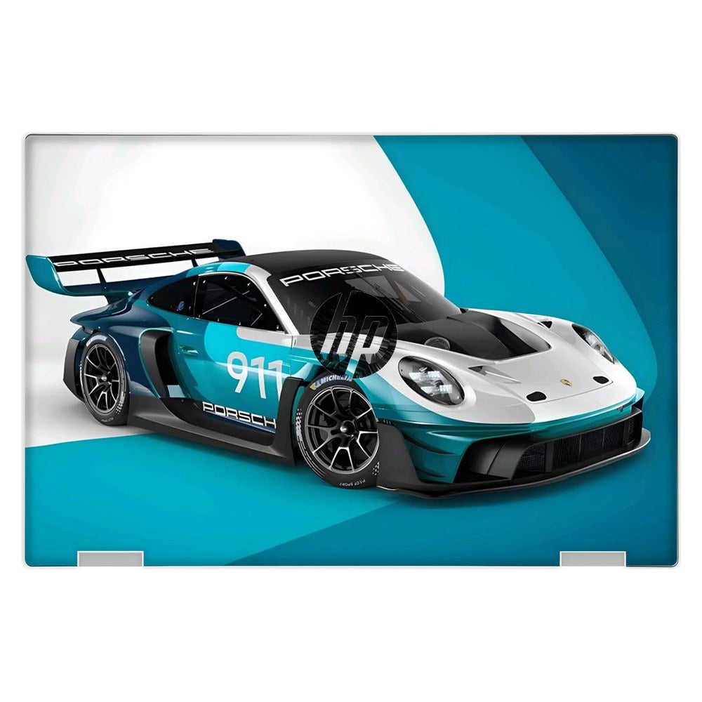 Hp Elite X2 1013 G3 laptop skin - Aqua Speed 911
