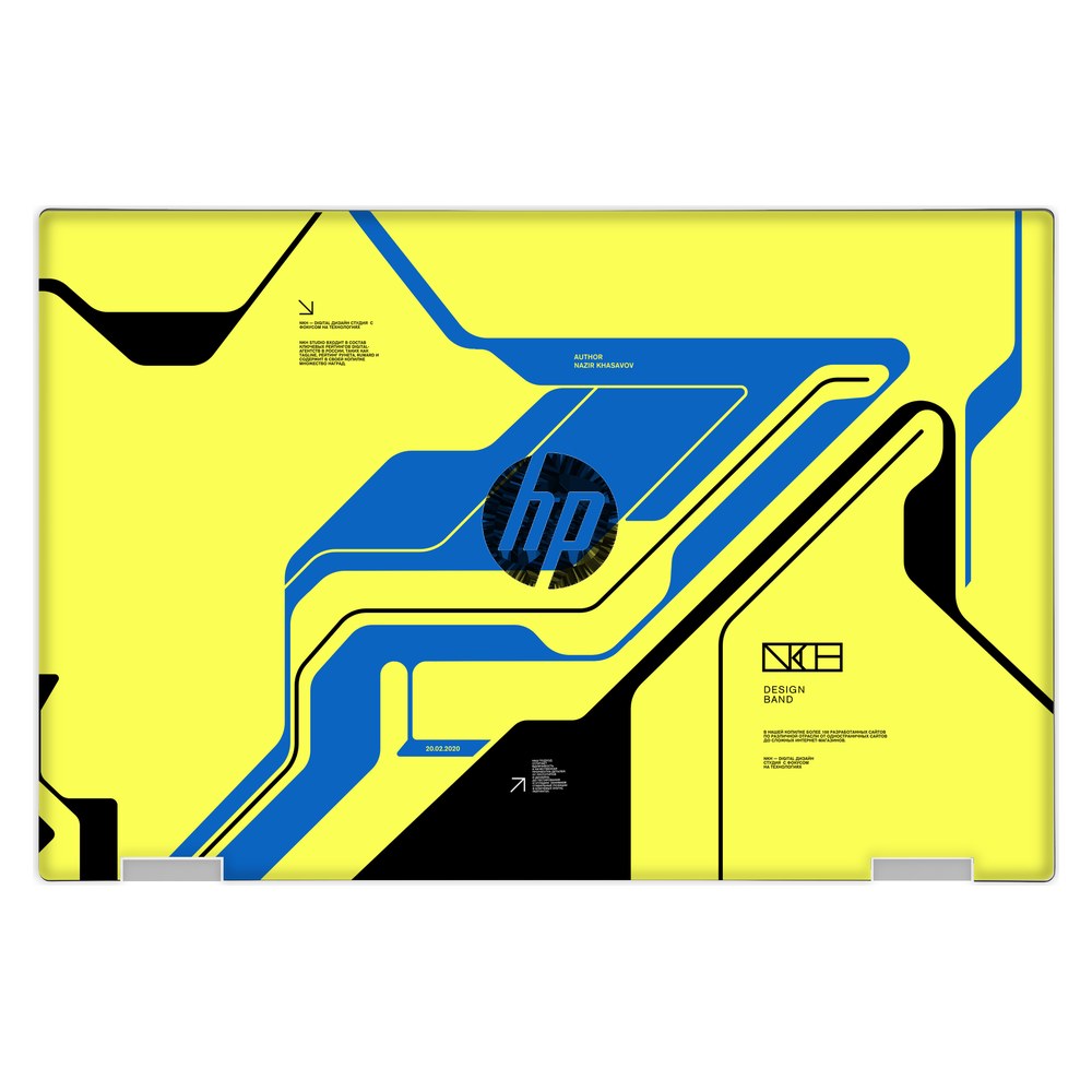 Hp Pavilion X360 11M - AD013DX laptop skin - Cyber Yellow