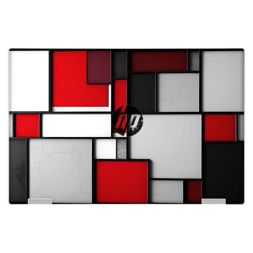 Hp Pavilion X360 11M - AD013DX laptop skin - Mondrian Inspired Block Art