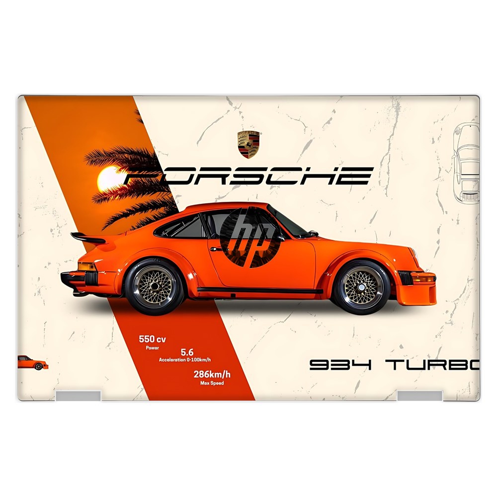 Hp Pavilion X360 11 - AD026TU, AD104TU laptop skin - Porsche 934