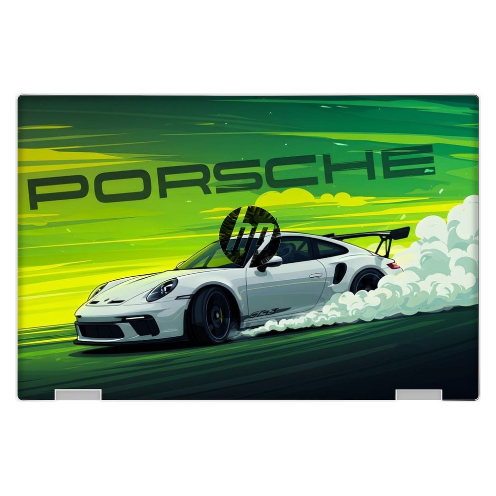 Hp Pavilion X360 11M - AD013DX laptop skin - Porsche Green Drift