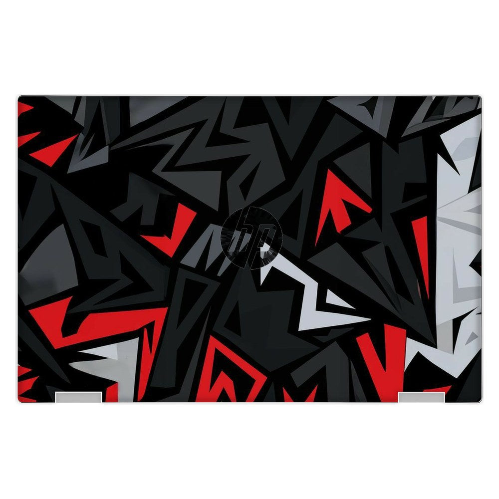 Hp Elite X2 1013 G3 laptop skin - Red Graffiti