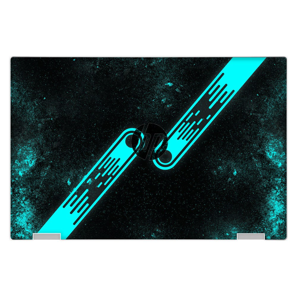 Hp Elite X2 1013 G3 laptop skin - Teal Tech