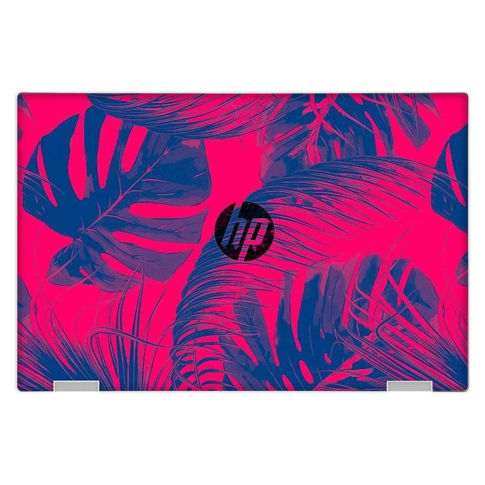 Hp Pavilion X360 11M - AD013DX laptop skin - Vibrant Neon Pink Foliage