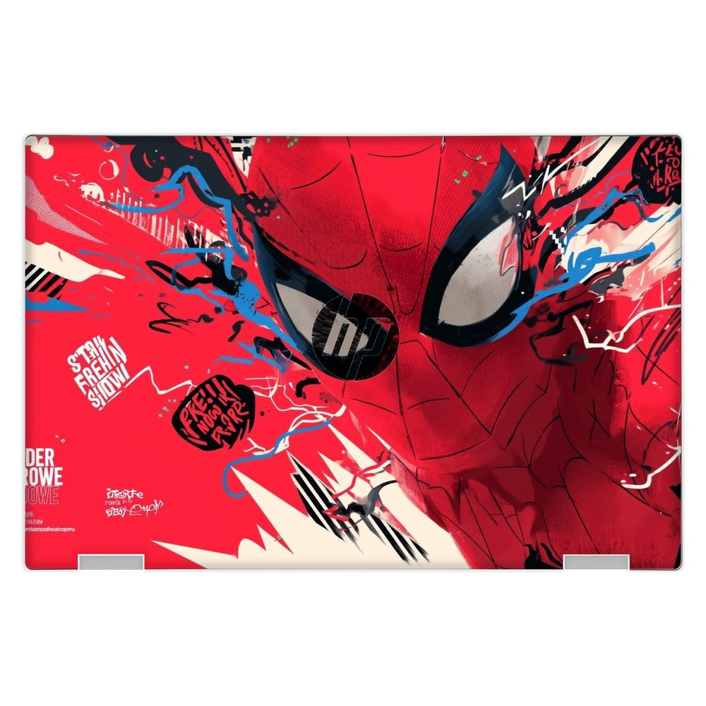 Hp Elite X2 1013 G3 laptop skin - Web Slinger Graffiti