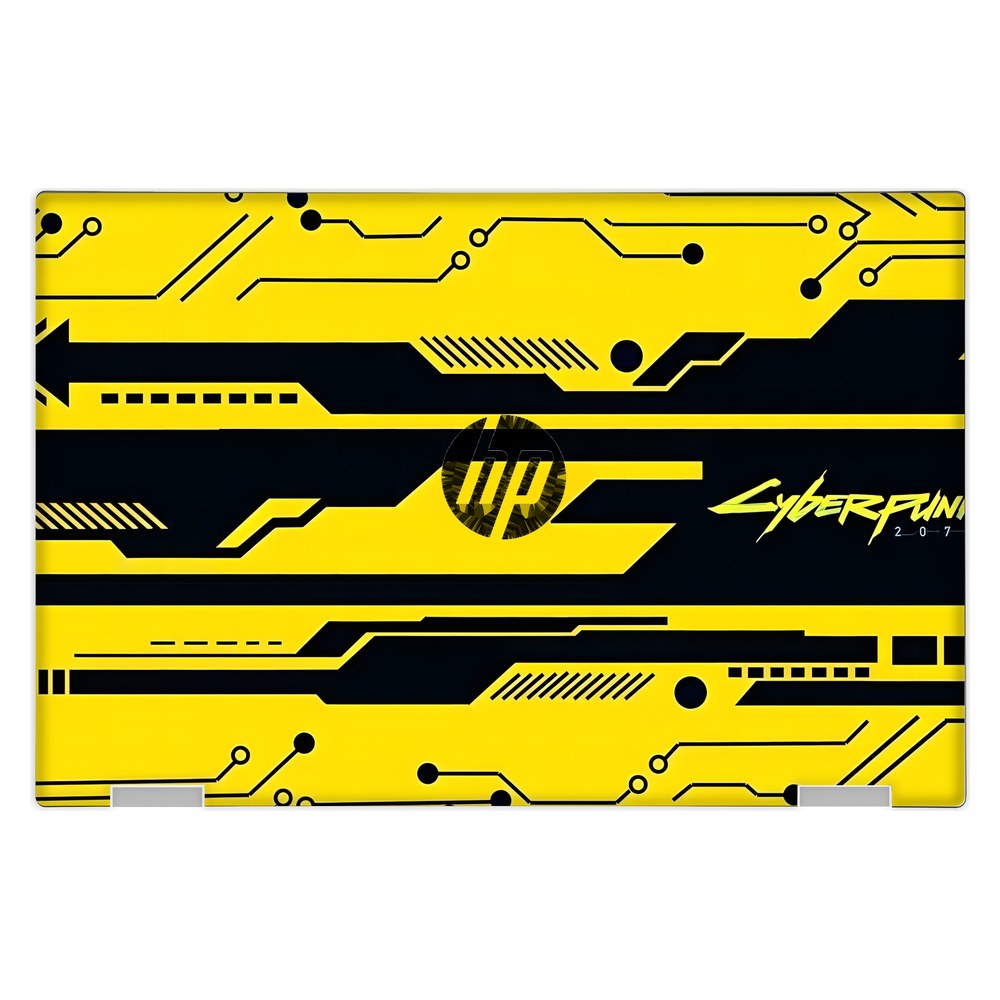 Hp Pavilion X360 11 - AD026TU, AD104TU laptop skin - Yellow Circuit