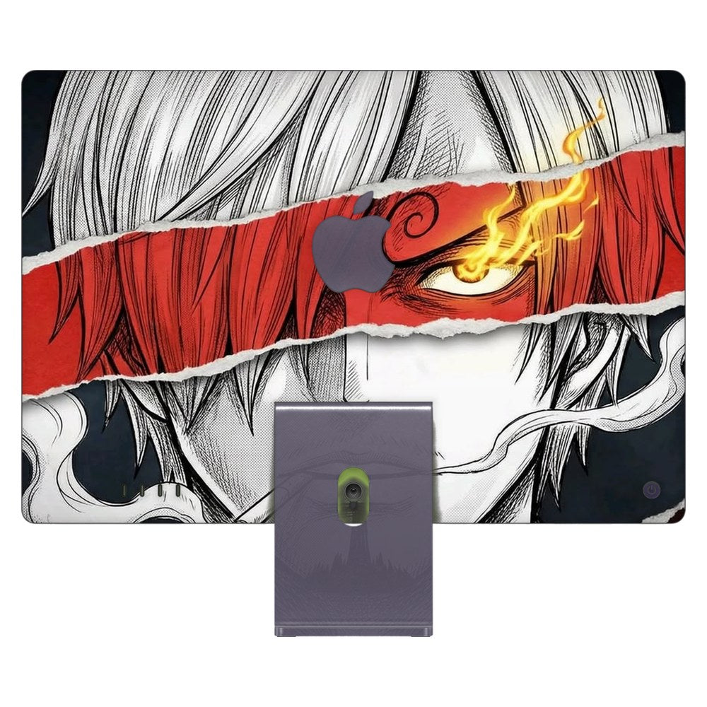 Apple iMac 24 (2021) laptop skin - Black Leg Inferno