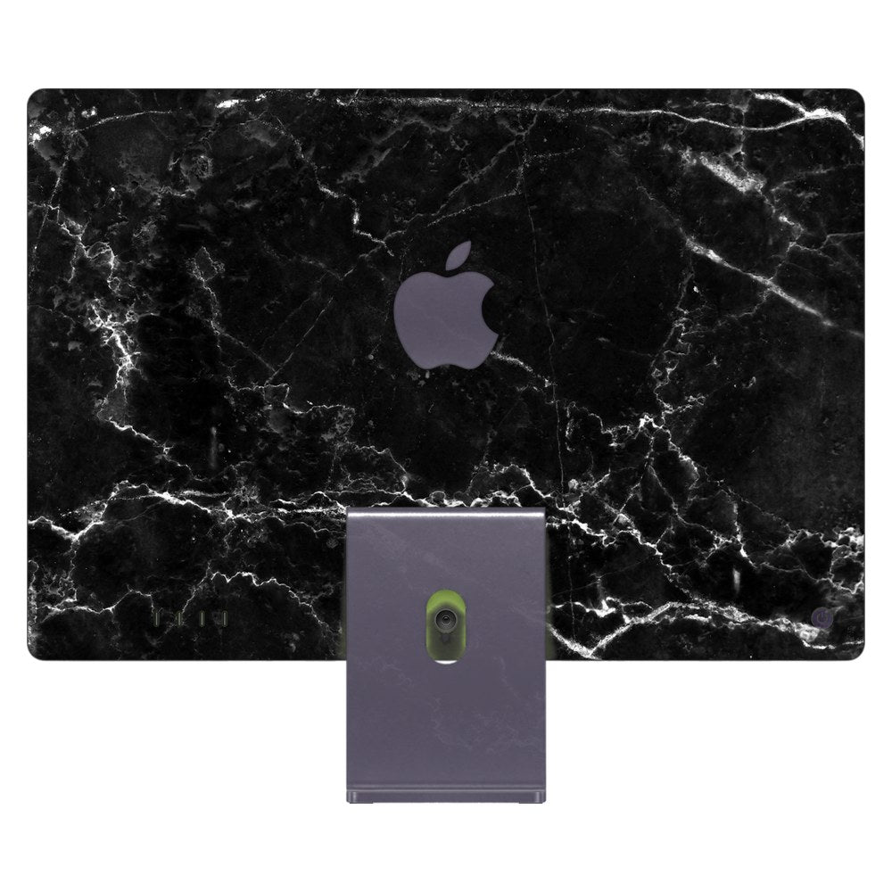 Apple iMac 24 (2021) laptop skin - Black Marble