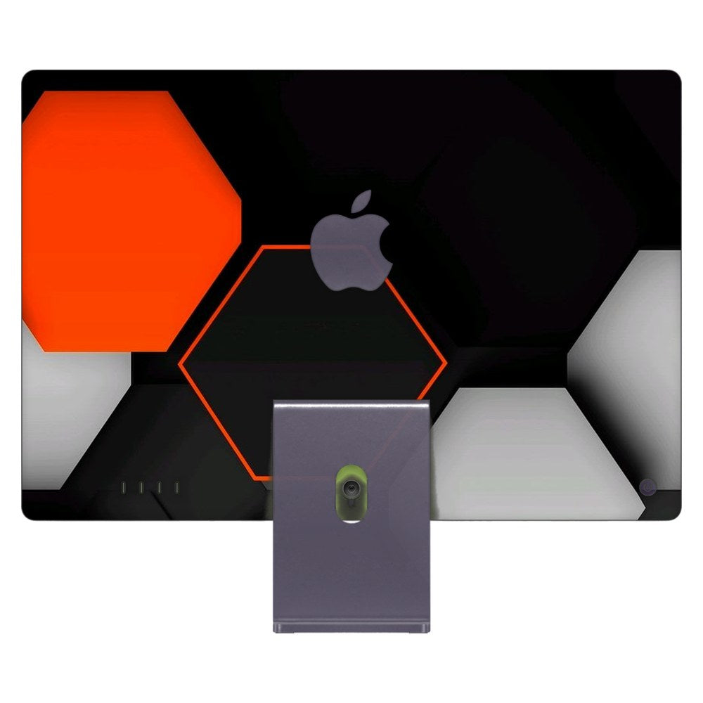 Apple iMac 24 (2021) laptop skin - Dark Honeycomb