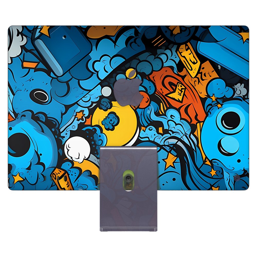 Apple iMac 24 (2021) laptop skin - Doodle Frenzy
