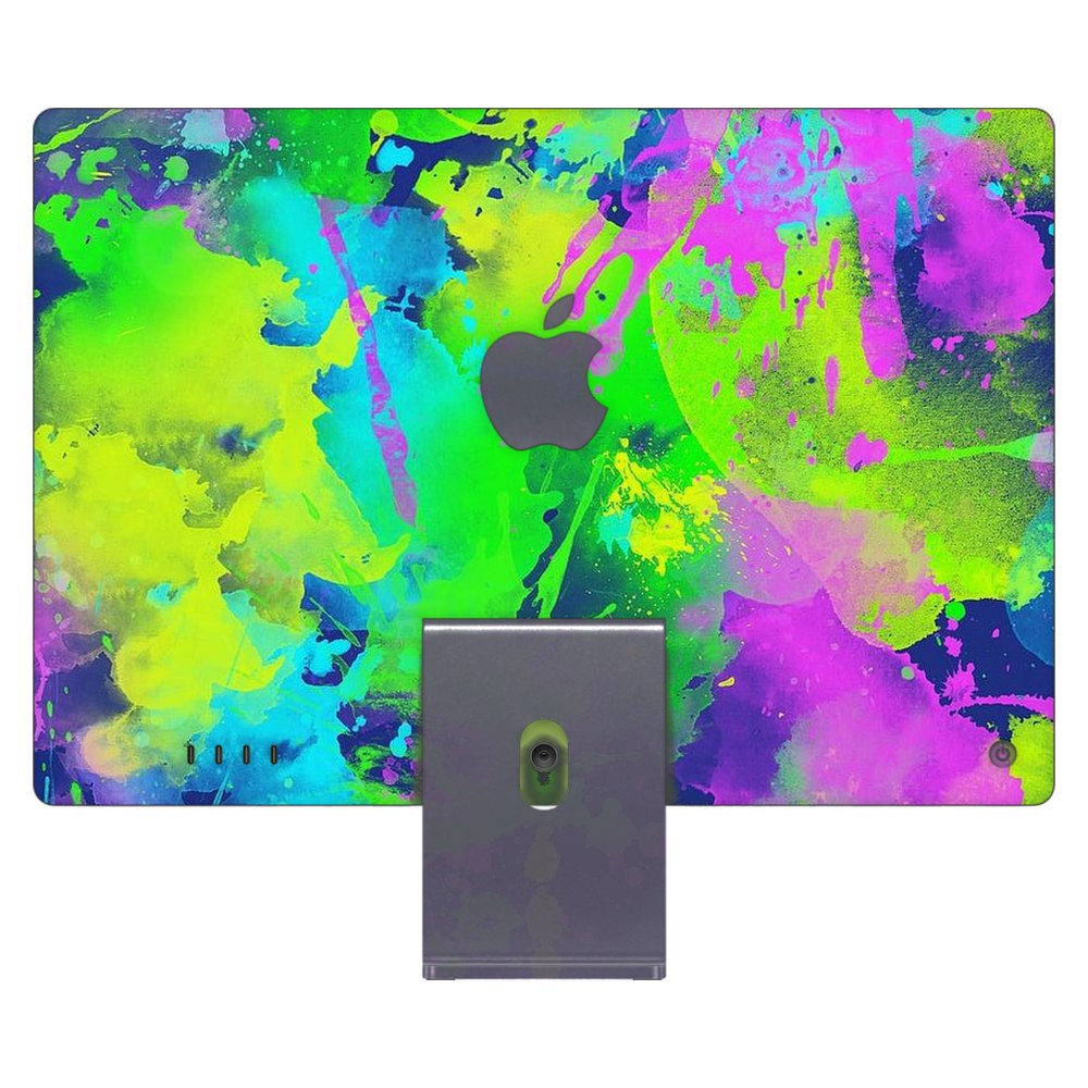 Apple iMac 24 (2021) laptop skin - Electric Artistic Backdrop