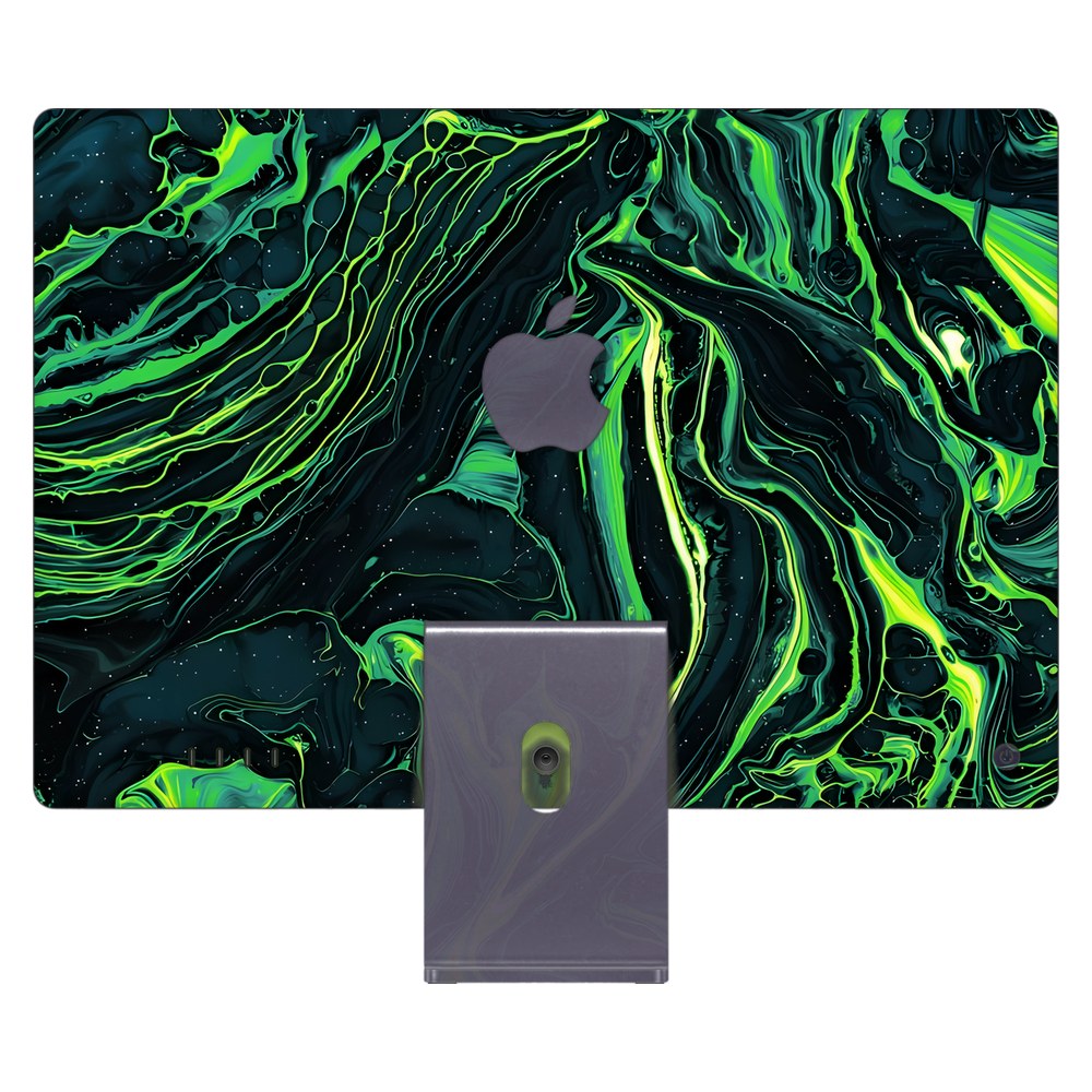 Apple iMac 24 (2021) laptop skin - Green Blaze