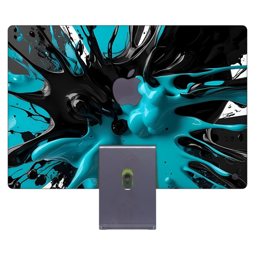 Apple iMac 24 (2021) laptop skin - Liquid Contrast