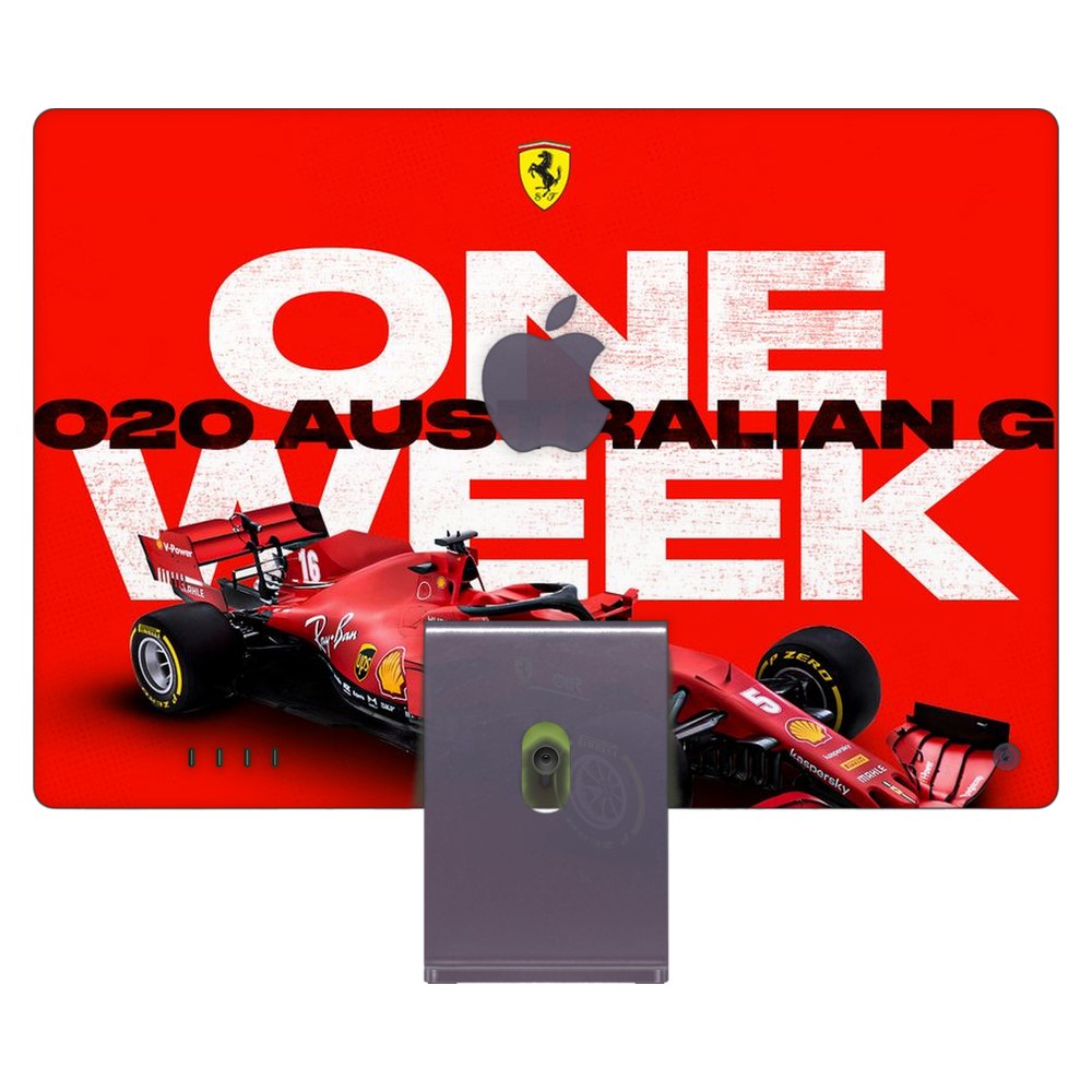 Apple iMac 24 (2021) laptop skin - Melbourne GP Ferrari Countdown