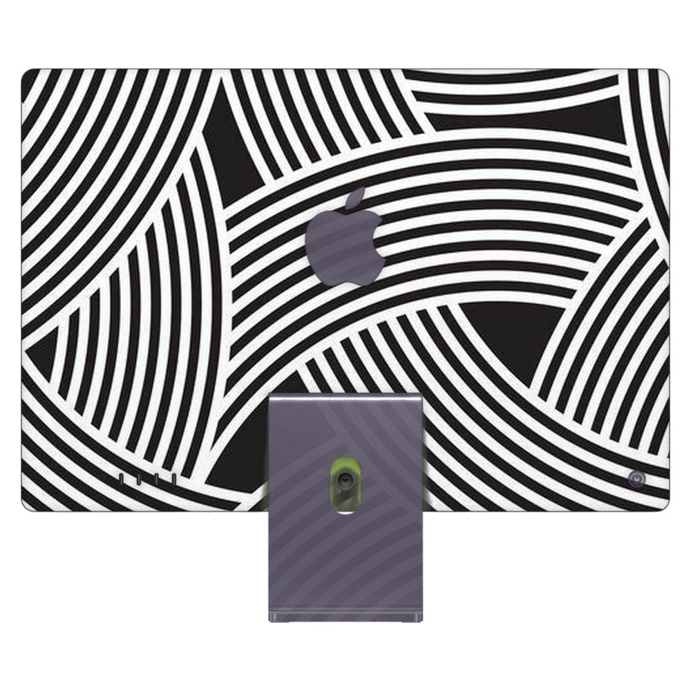 Apple iMac 24 (2021) laptop skin - Minimalist Optical Pattern