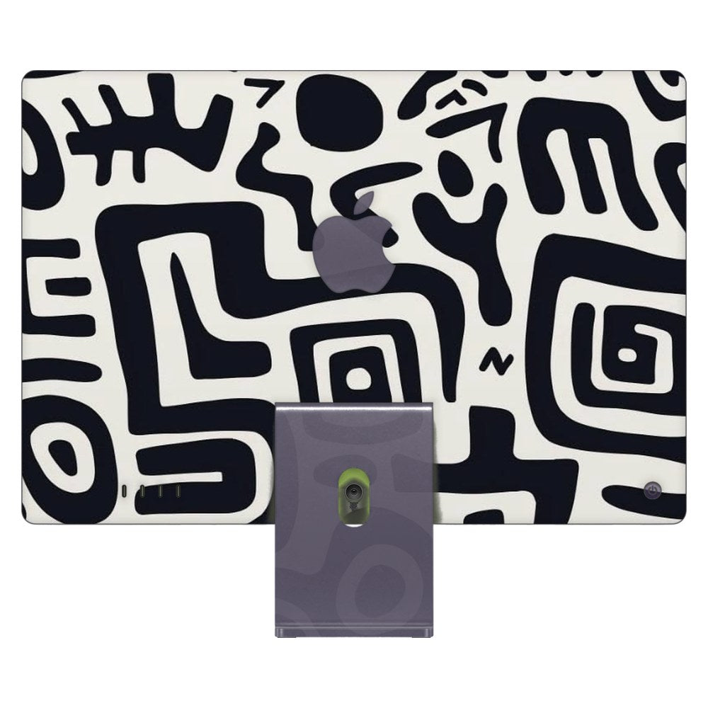 Apple iMac 24 (2021) laptop skin - Minimalist Tribal Elements