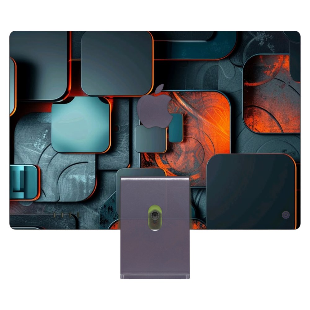 Apple iMac 24 (2021) laptop skin - Modern 3D Square