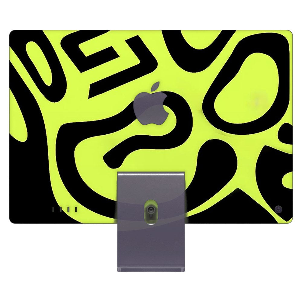 Apple iMac 24 (2021) laptop skin - Neon Liquid Flow