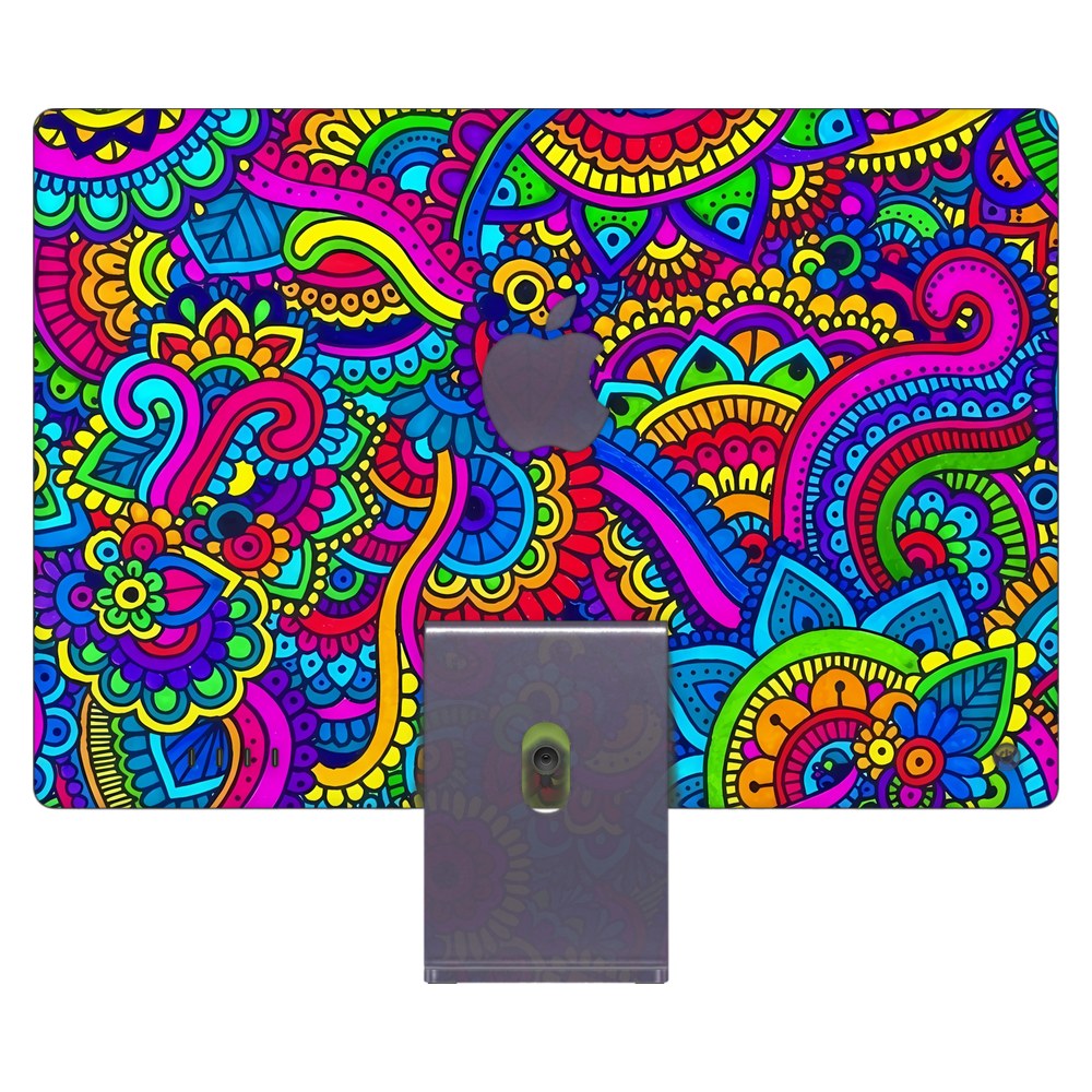 Apple iMac 24 (2021) laptop skin - Neon Pulse
