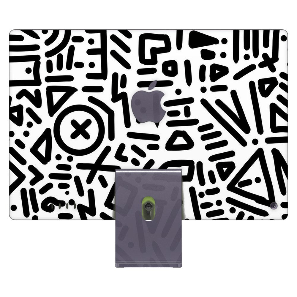 Apple iMac 24 (2021) laptop skin - Playful Doodle Elements