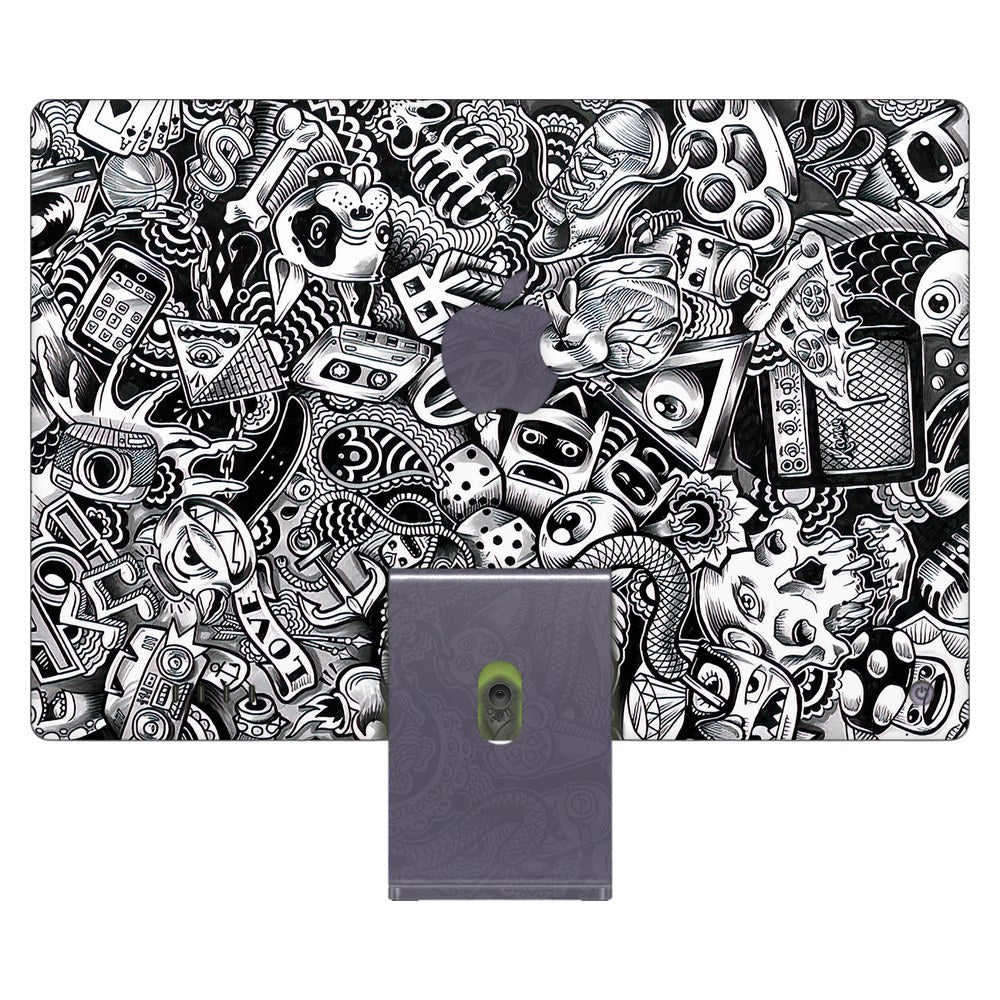 Apple iMac 24 (2021) laptop skin - Pony Doodle