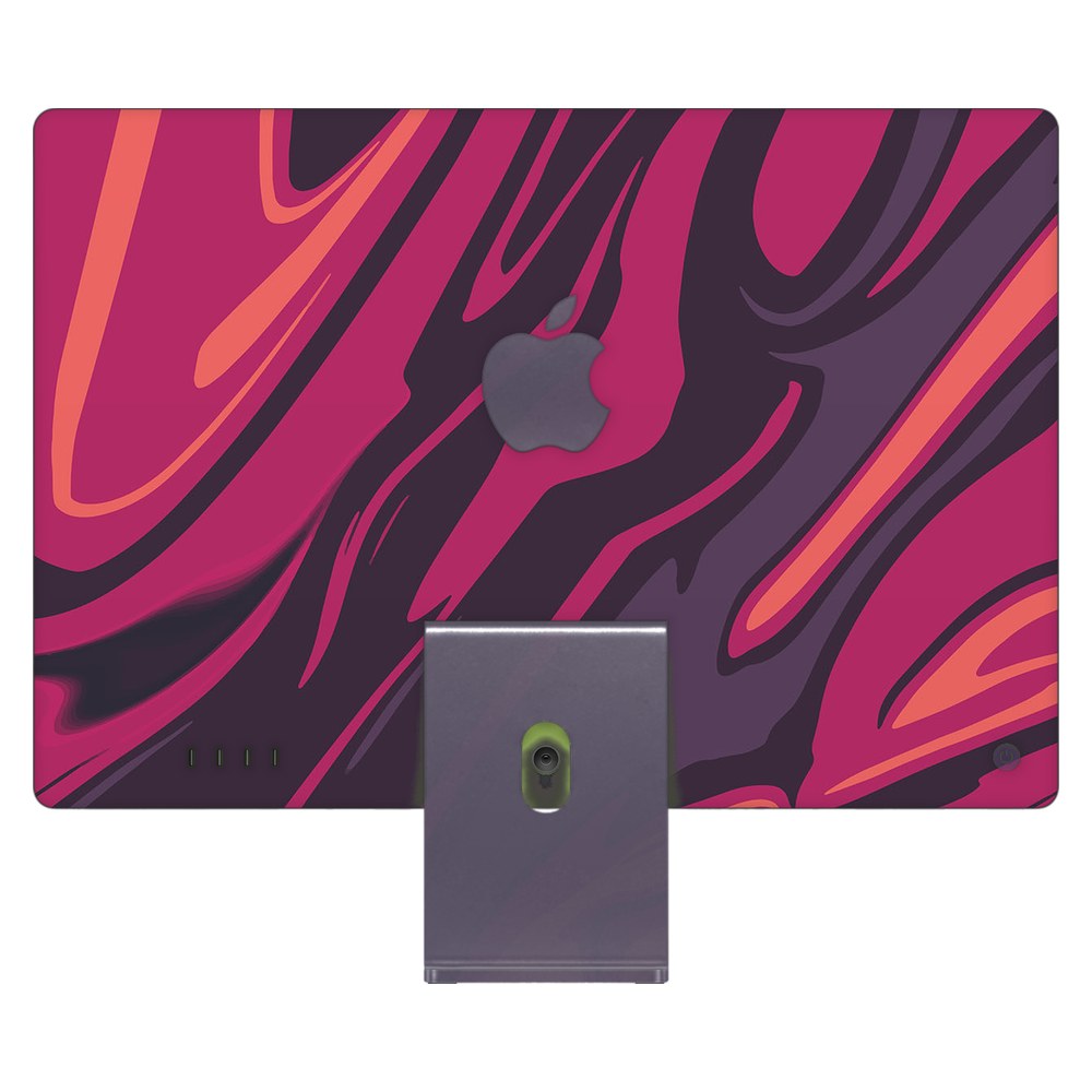 Apple iMac 24 (2021) laptop skin - Poseidon Red