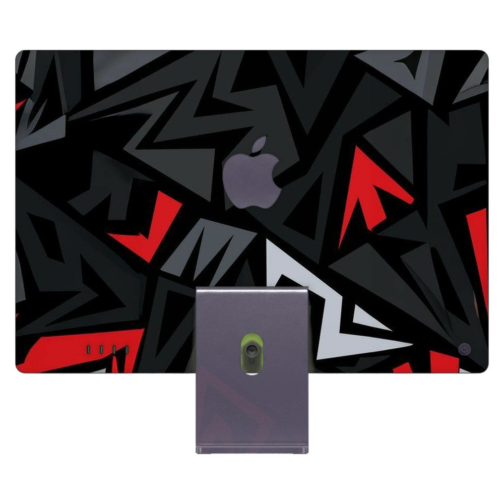 Apple iMac 24 (2021) laptop skin - Red Graffiti