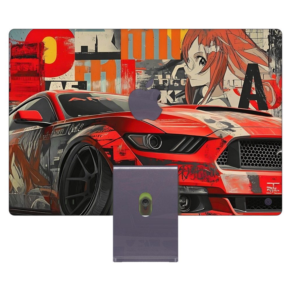 Apple iMac 24 (2021) laptop skin - Scarlet Horsepower