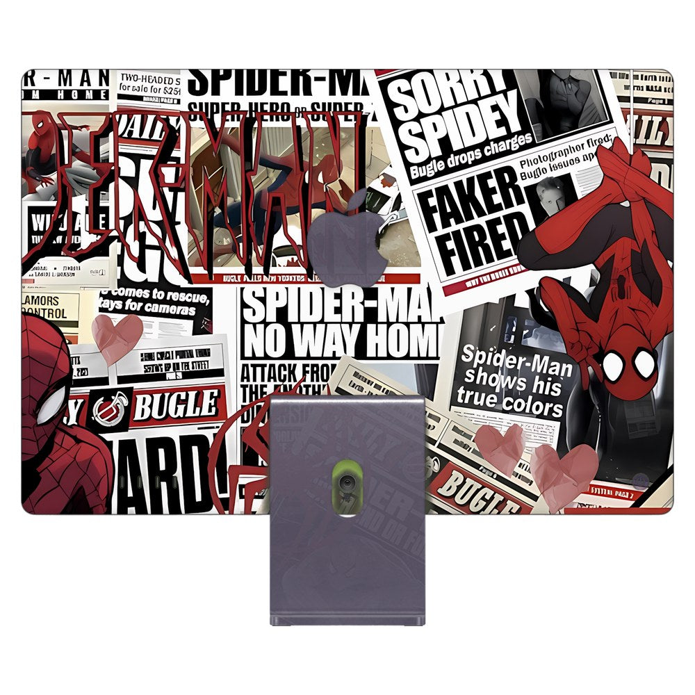 Apple iMac 24 (2021) laptop skin - Spider Man Collage