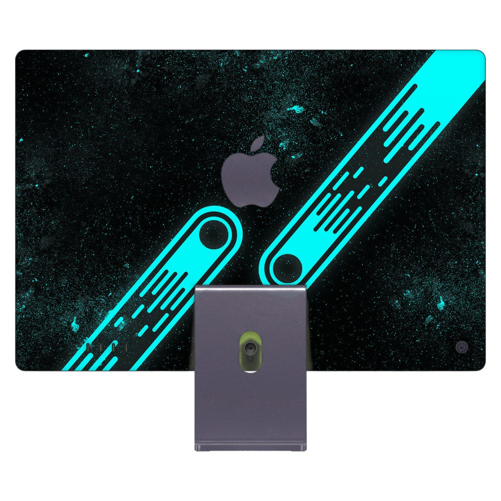 Apple iMac 24 (2021) laptop skin - Teal Tech