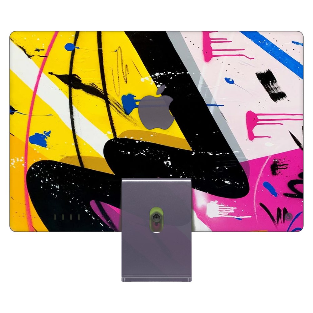 Apple iMac 24 (2021) laptop skin - Vibrant Abstract Splash