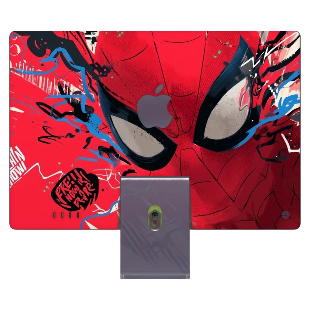 Apple iMac 24 (2021) laptop skin - Web Slinger Graffiti