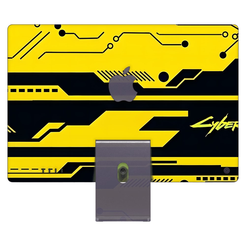 Apple iMac 24 (2021) laptop skin - Yellow Circuit