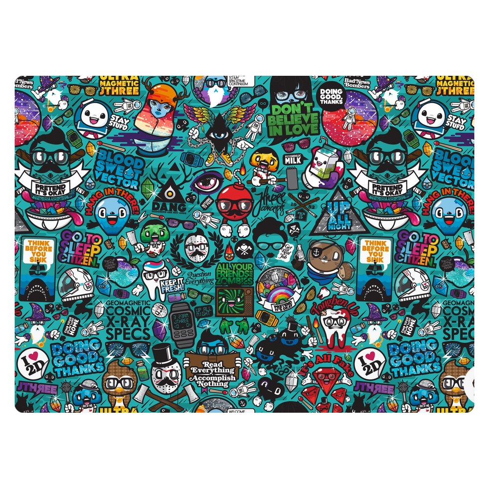 Masstel L133 Pro laptop skin - Blue Sketch