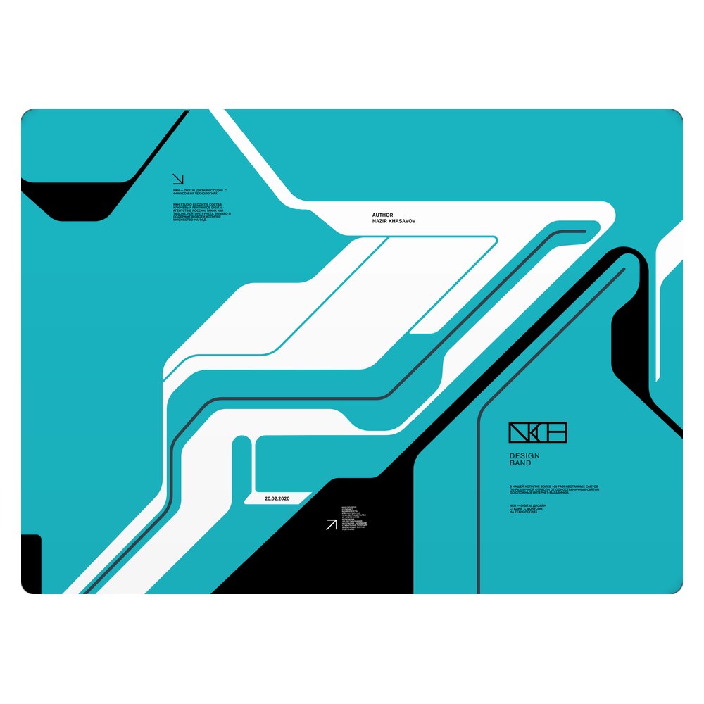 Masstel L133 Pro laptop skin - Cyber Blue