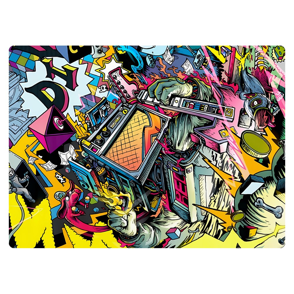 Masstel L133 Pro laptop skin - Dizzy Doodles