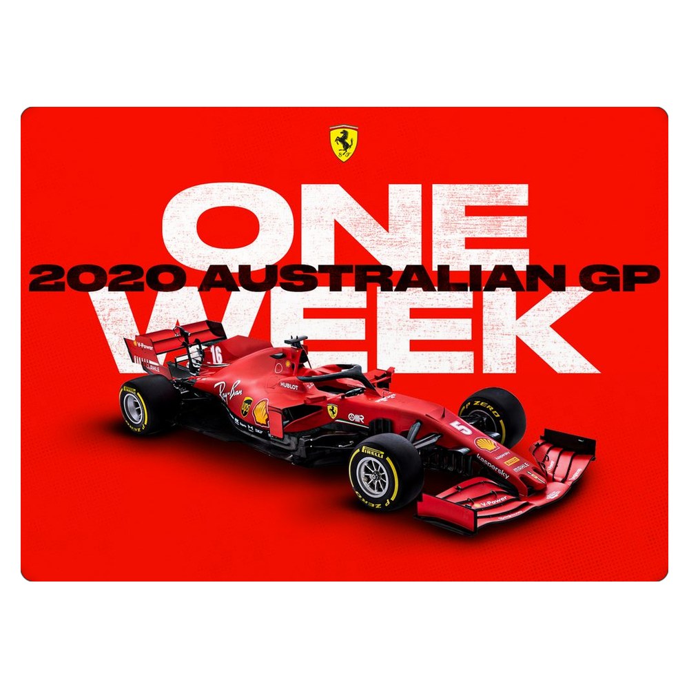 Masstel L133 Pro laptop skin - Melbourne GP Ferrari Countdown