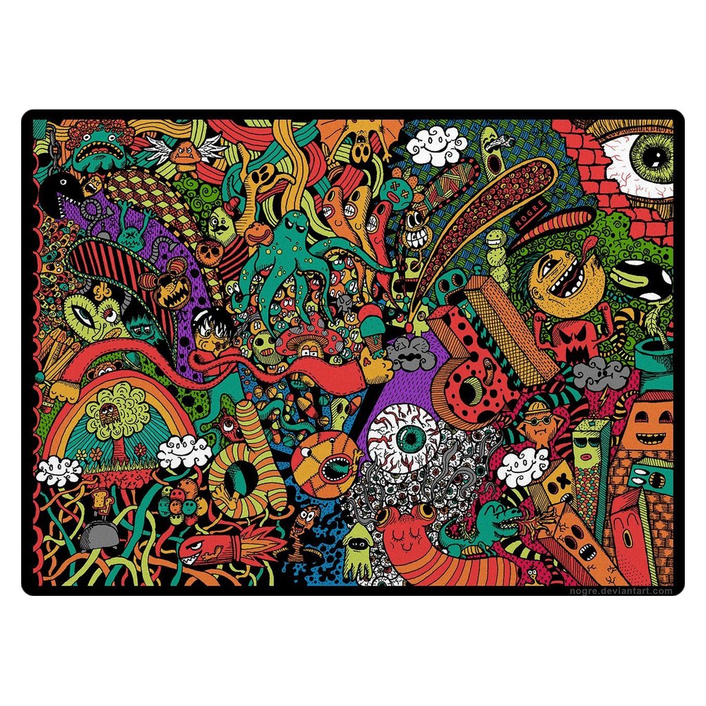 Masstel L133 Pro laptop skin - Nogre Doodle