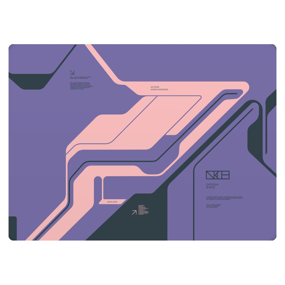Masstel L133 Pro laptop skin - Purple Cyberpunk