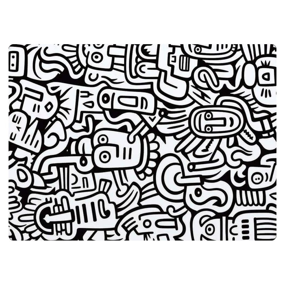 Masstel L133 Pro laptop skin - Whimsical Black and White