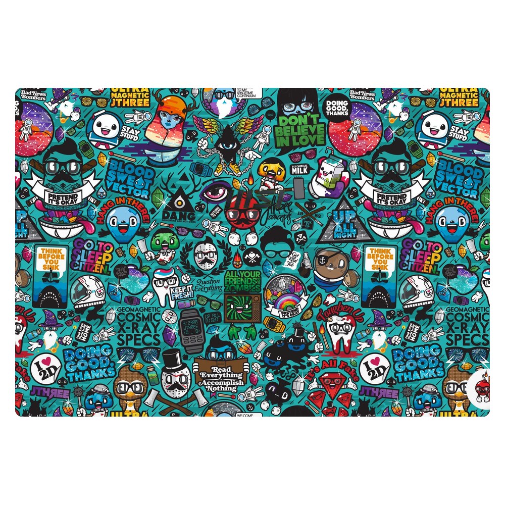 MSI Modern 14 B10MW laptop skin - Blue Sketch