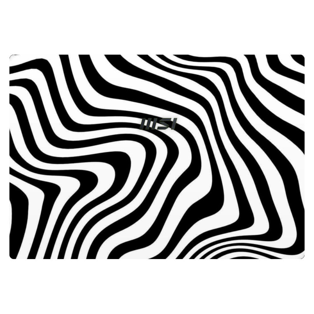 MSI Modern 15 A10M laptop skin - Distorted Grid Abstract