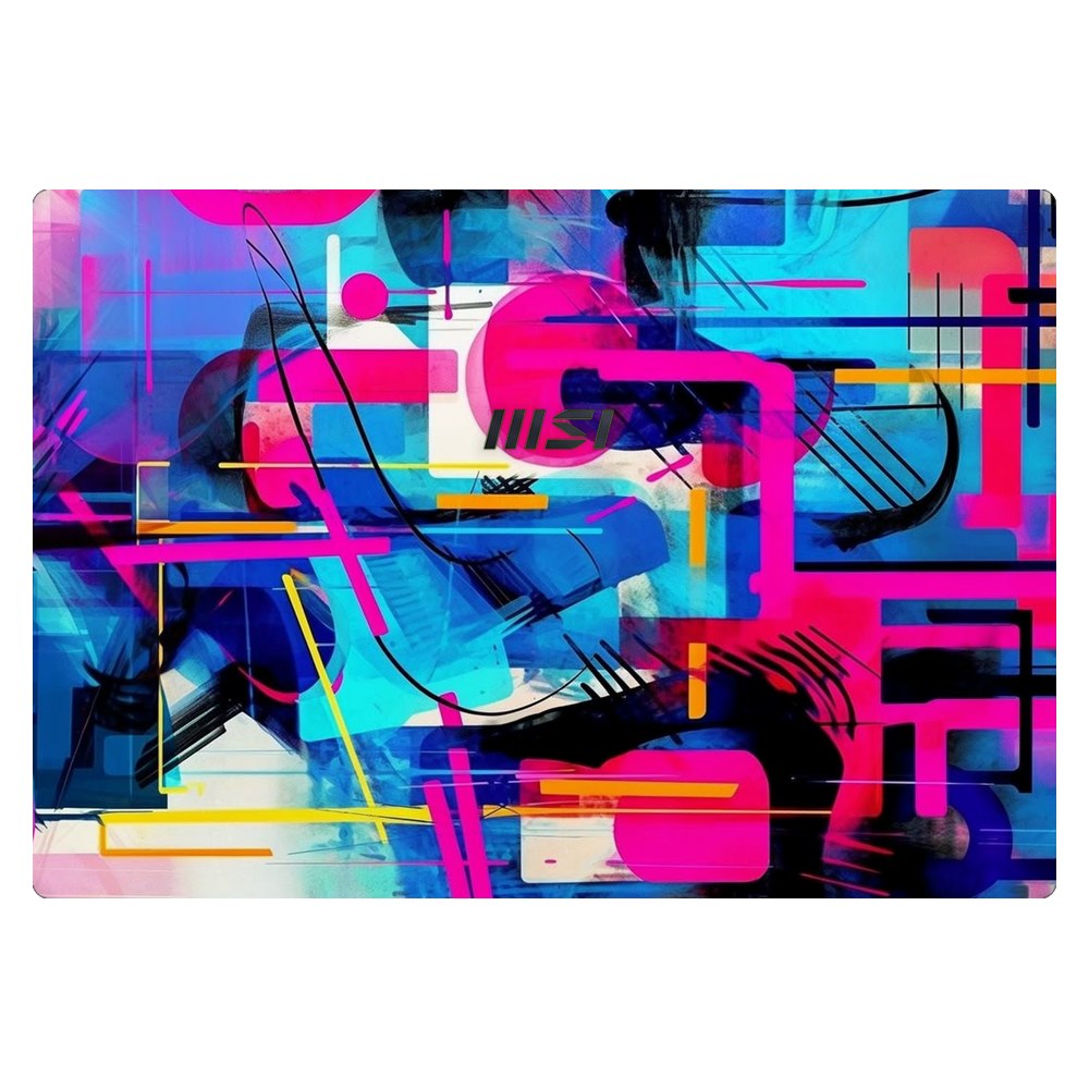 MSI Modern 15 A10M laptop skin - Modern Geometric Fusion